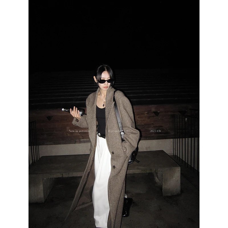 JCCC影子【橡木林】单面呢大衣女秋冬复古氛围外套JE3IMD14-MD