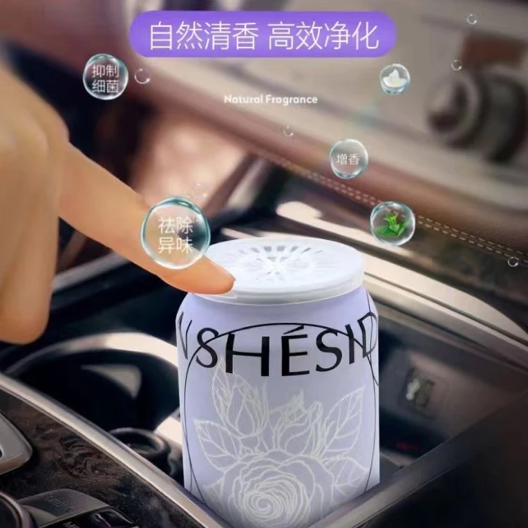 汽车香膏可乐罐香膏空气清新剂家居除味香膏净化香薰卫生间厕所除
