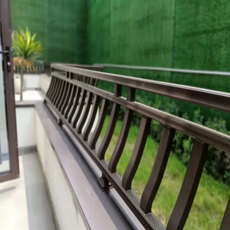 铝合金美人靠仿古吴王靠椅子阳台栏杆飞来椅别墅鹅颈椅凉亭座椅