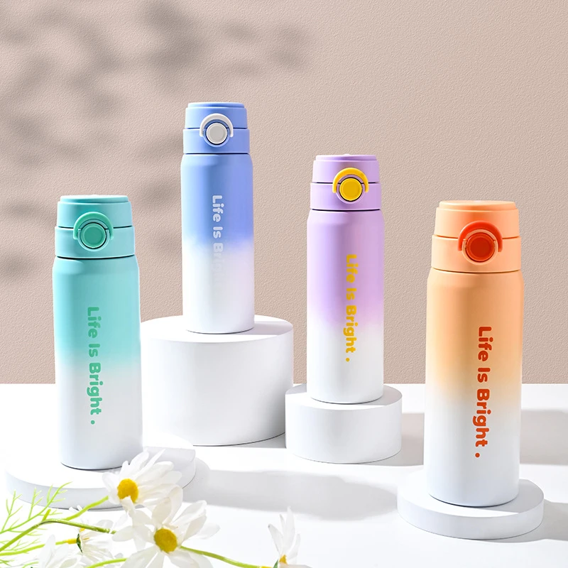 保温杯不锈钢水杯女生高颜值2024新款随行杯男生便携吸管杯子学生
