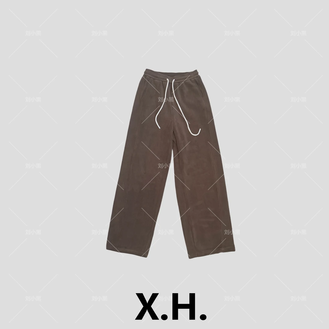 【刘小黑】500g奥立绒秋冬保暖显瘦百搭卫裤（裤脚可抽绳）