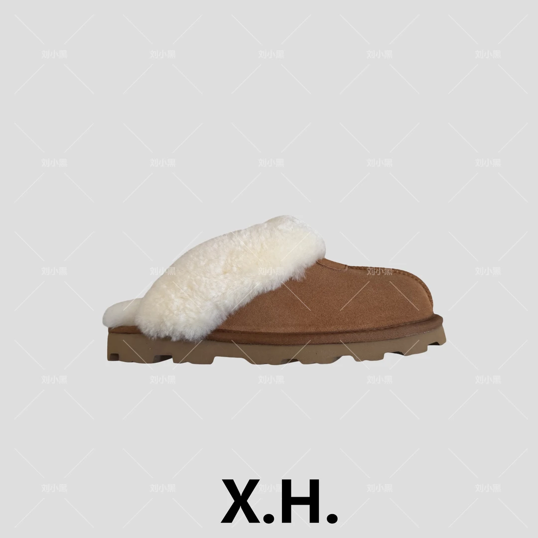 【刘小黑】三秒出门皮毛一体包头保暖星鞋雪地拖鞋