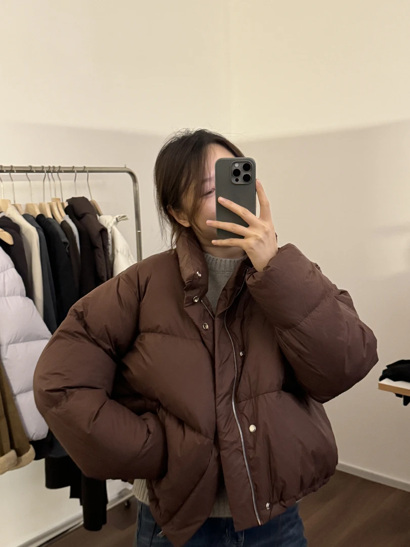 【刘小黑】鹅绒立领小面包羽绒服
