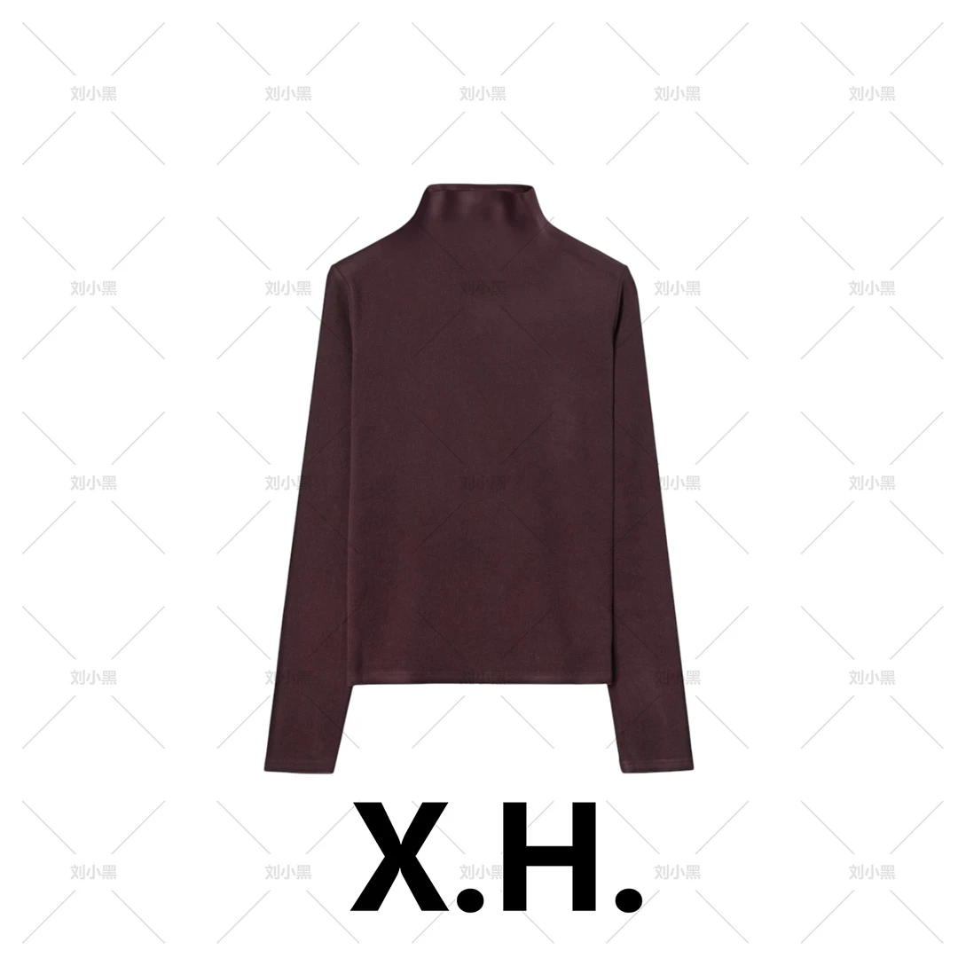 （清）【刘小黑】啤酒领加厚再生纤维保暖透气零压感打底衫