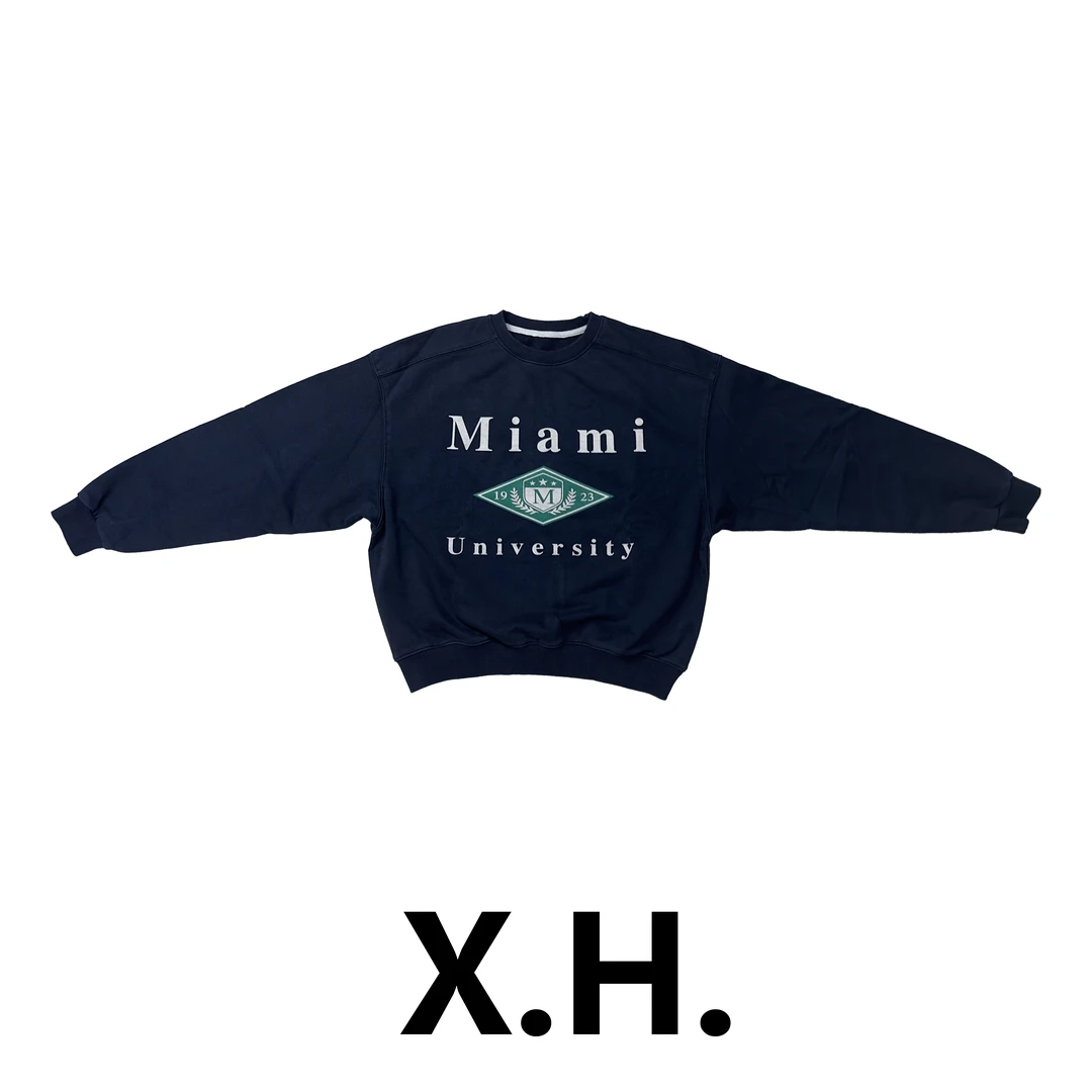 MM细毛圈套头圆领卫衣