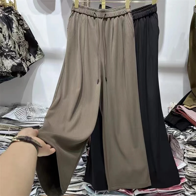 80223秋季新款气质显瘦时尚潮流舒适休闲阔腿裤