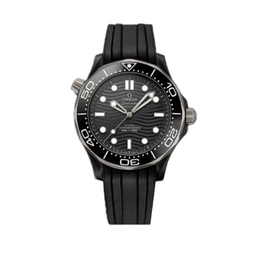 未使用 Omega/欧米茄 海马300系列黑陶瓷43.5表径公价67900机械表
