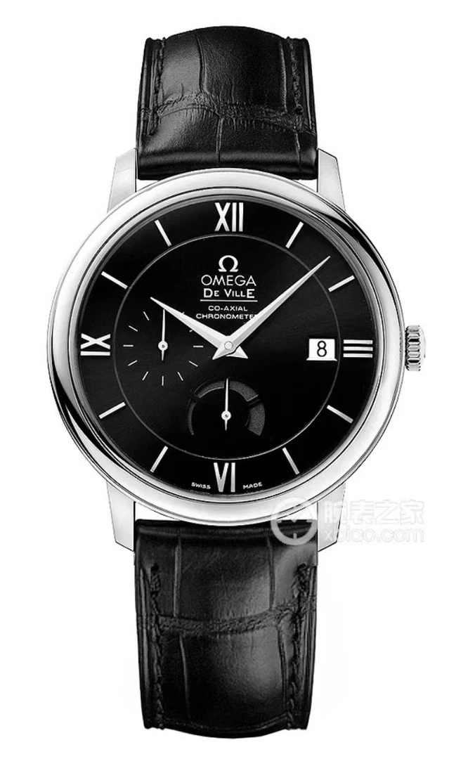 99新 Omega/欧米茄 碟飞男表/自动机械名表/黑盘动储/39.5mm/单表