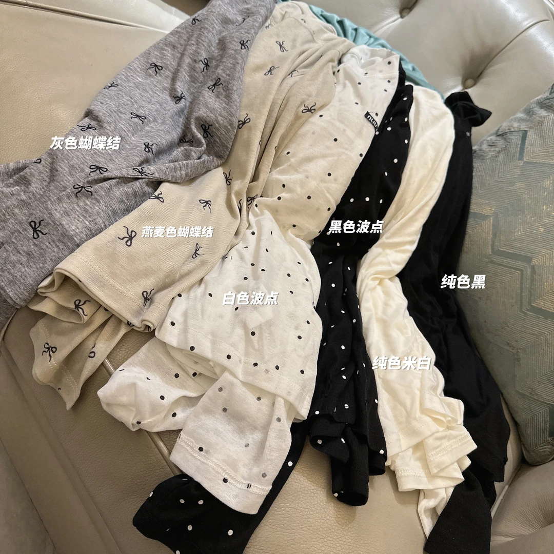 [主播私服]N006-净色打底+N017-蝴蝶结打底衫+N014-波点打底衫