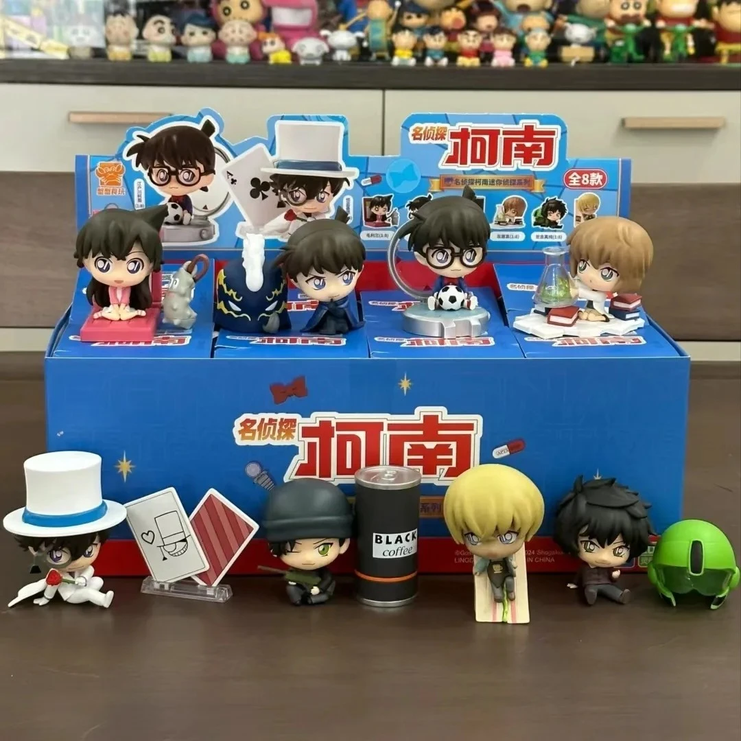 正品名侦探柯南手办盲盒食玩工藤新一灰原哀赤井秀一摆件模型礼物