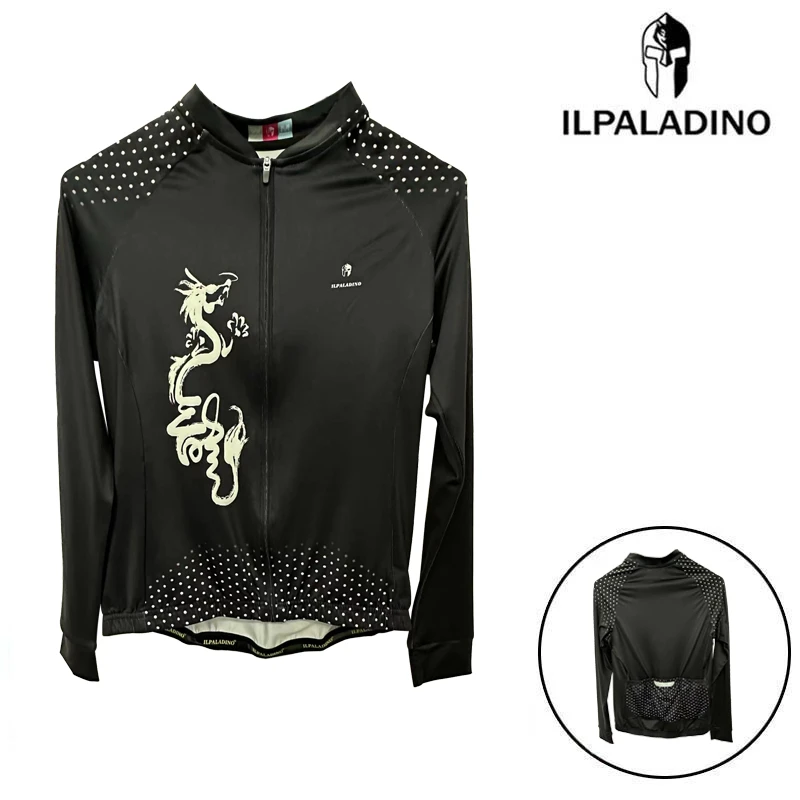 【龙年新款-黑白龙】ILPALADINO骑行服上衣牛奶丝冰丝网眼春夏秋冬