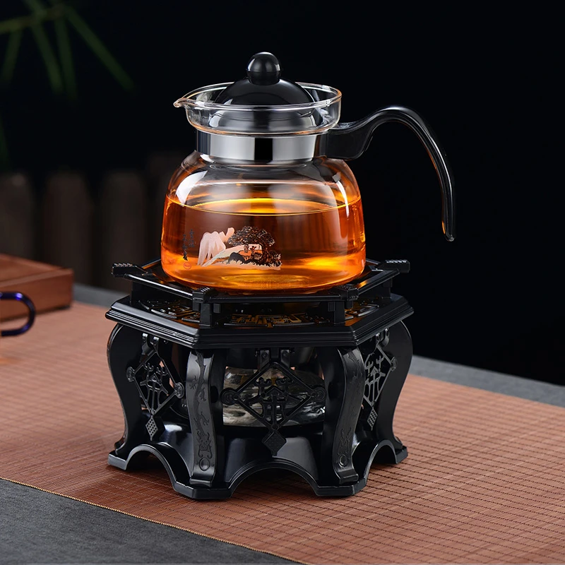 自像堂功夫茶具古典复古茶炉家用便携加热煮茶带酒精灯炉酒店炉具