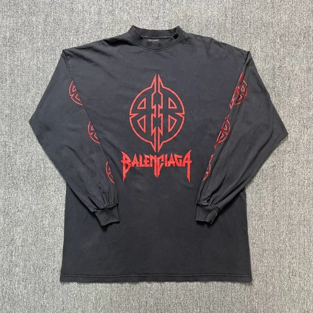 Balenciaga SS23火焰图腾长袖卫衣/2码/99新/11338