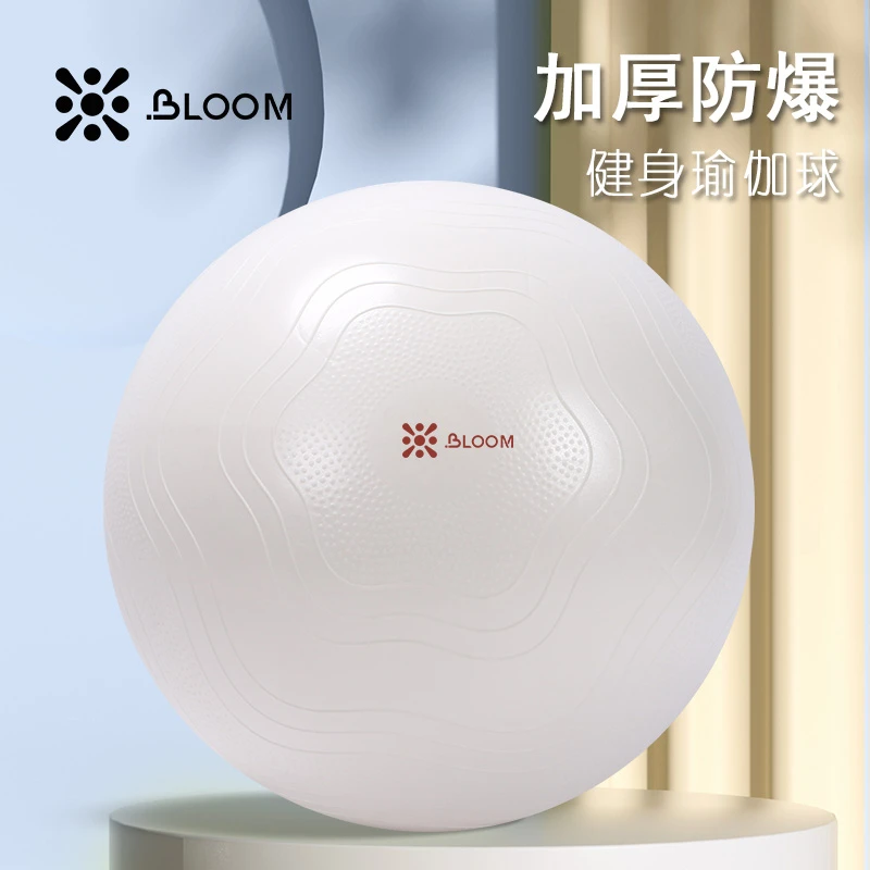 珀木白色普拉提瑜伽球加厚防爆腰腹臀腿健身球成人孕妇盆底肌专用
