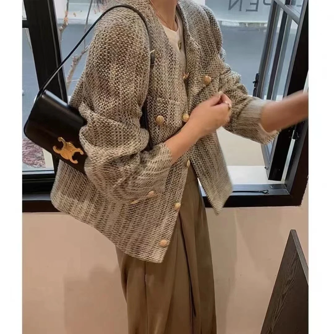 9823小香风短款长袖外套女装2023新款高 级设计感洋气Ins开衫上衣