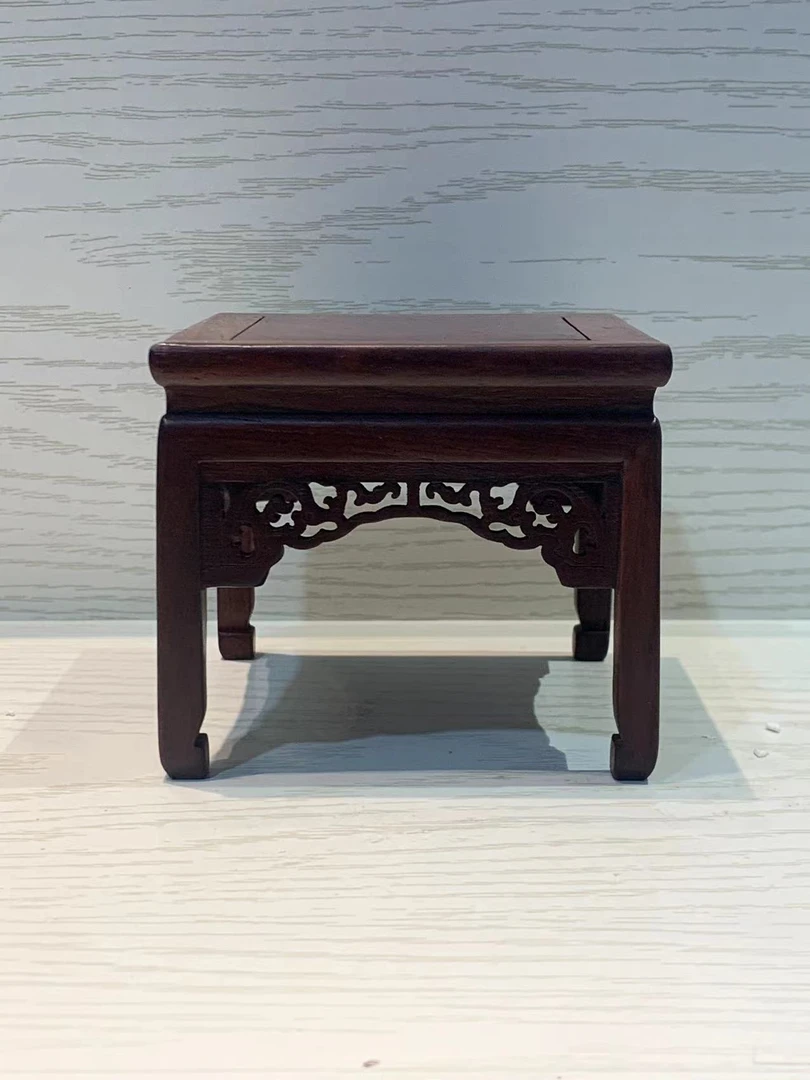 143红酸枝红木雕工艺品摆件微型微缩小家具模型小桌子