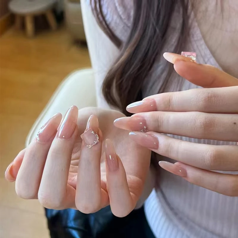 30【冰糖琉璃】10片装手工夏日冰透款穿戴甲