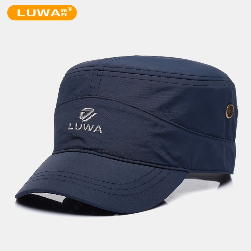 路瓦品牌四季休闲时尚大头围平顶帽男百搭加大码春秋休闲户外防晒