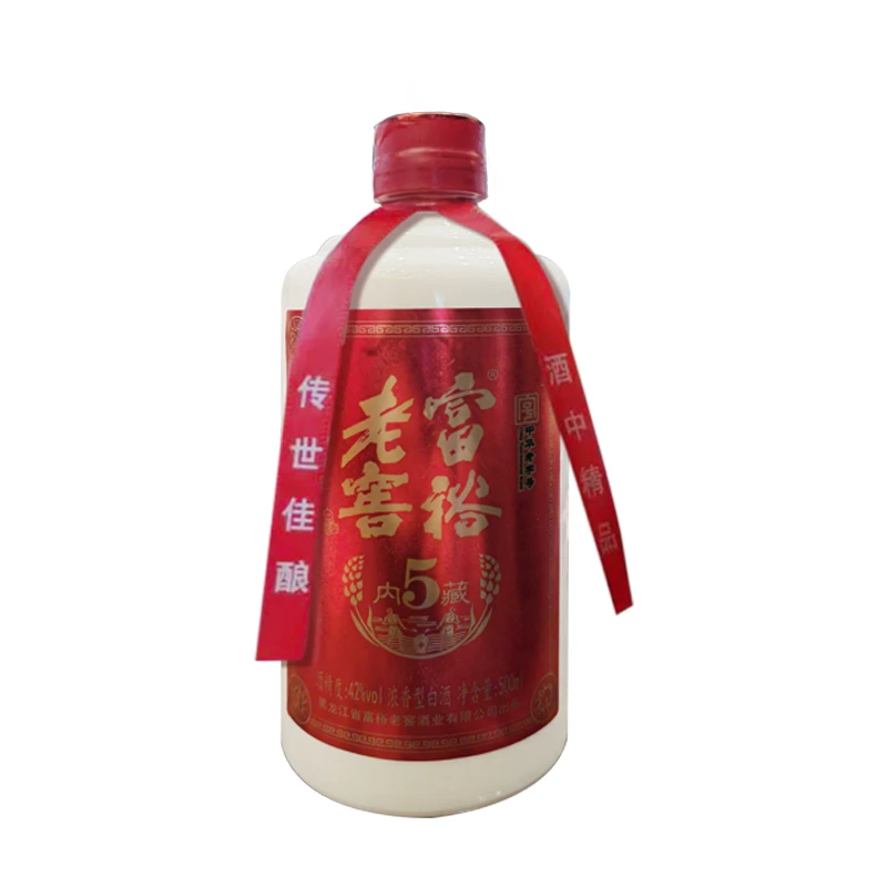富裕老窖内藏五白酒浓香型1级500ml/瓶1瓶纯粮酿造42度500ml