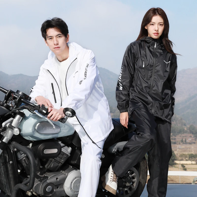 超薄透气便携式登山徒步雨衣雨裤套装男夏季骑行分体女高档防晒服