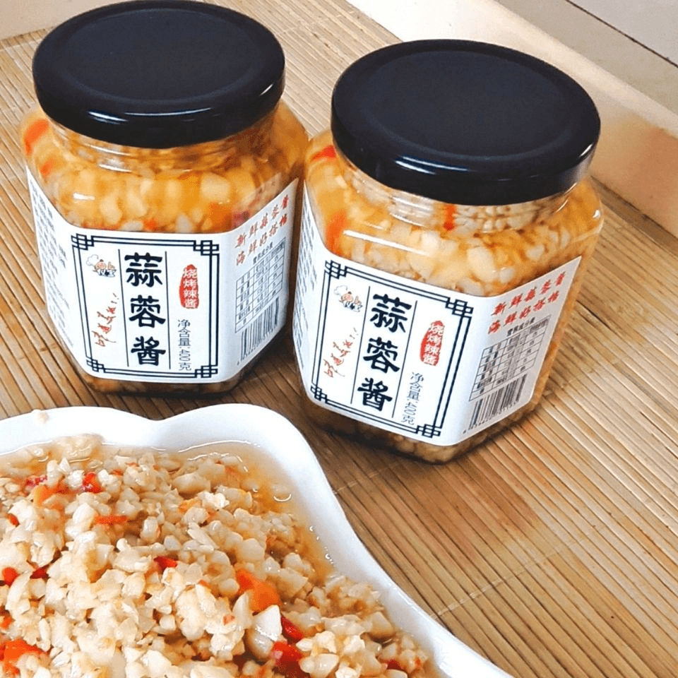 爆香蒜蓉辣酱蒜泥烤生蚝扇贝蒜蓉烧烤调料火锅餐拌饭地摊商用批发