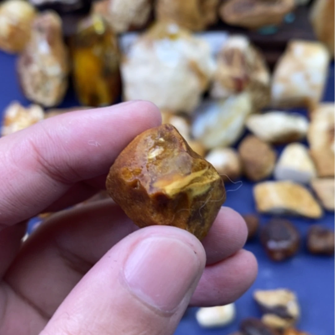 【闪购商品】定制琥珀未镶嵌雨*、定制