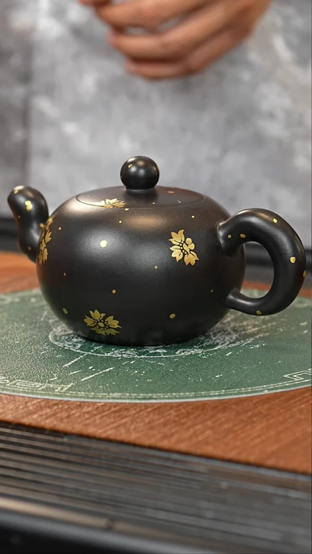 【闪购商品】紫砂茶壶XJZ 还原烧 道洪一粒珠 320cc