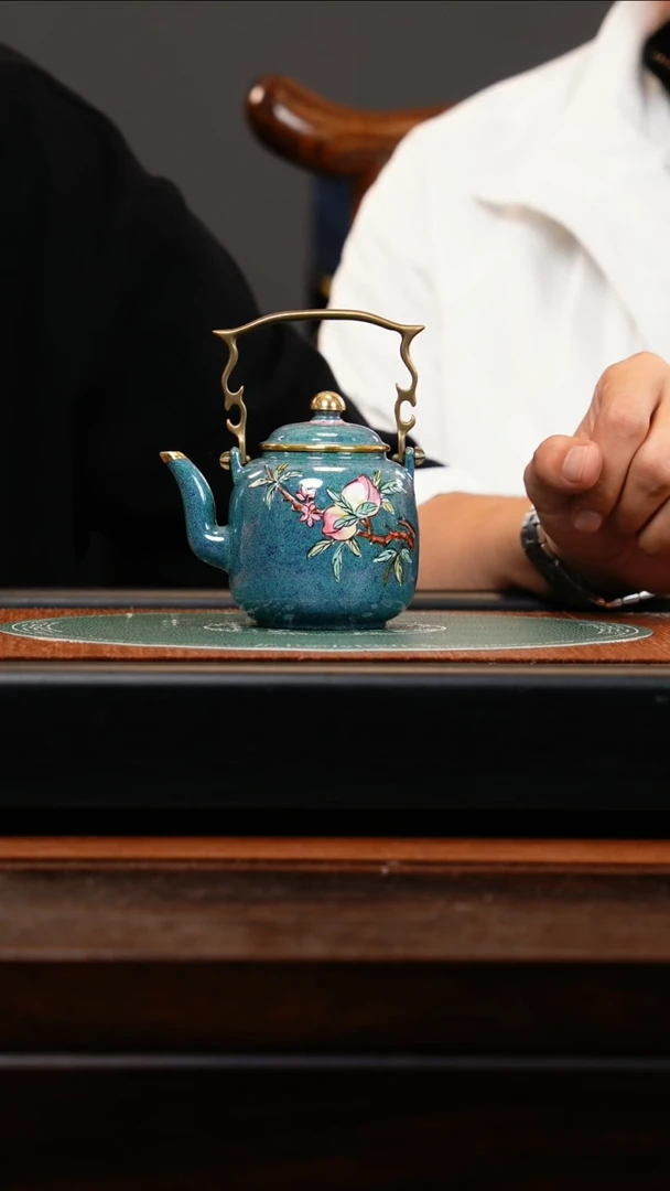 【闪购商品】紫砂茶壶XJH 炉均釉 提梁壶