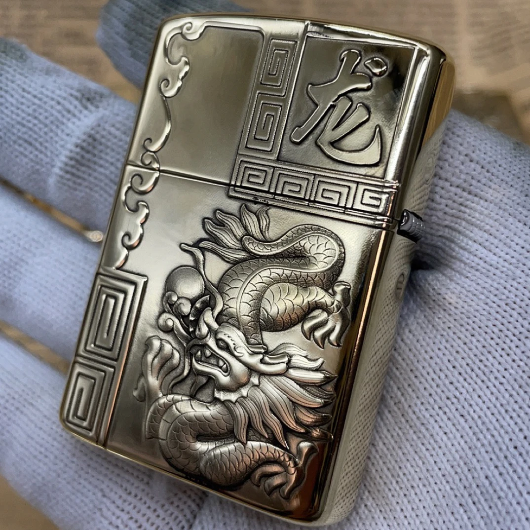 佐罗902s黄铜正品十二生肖守护神煤油打火机