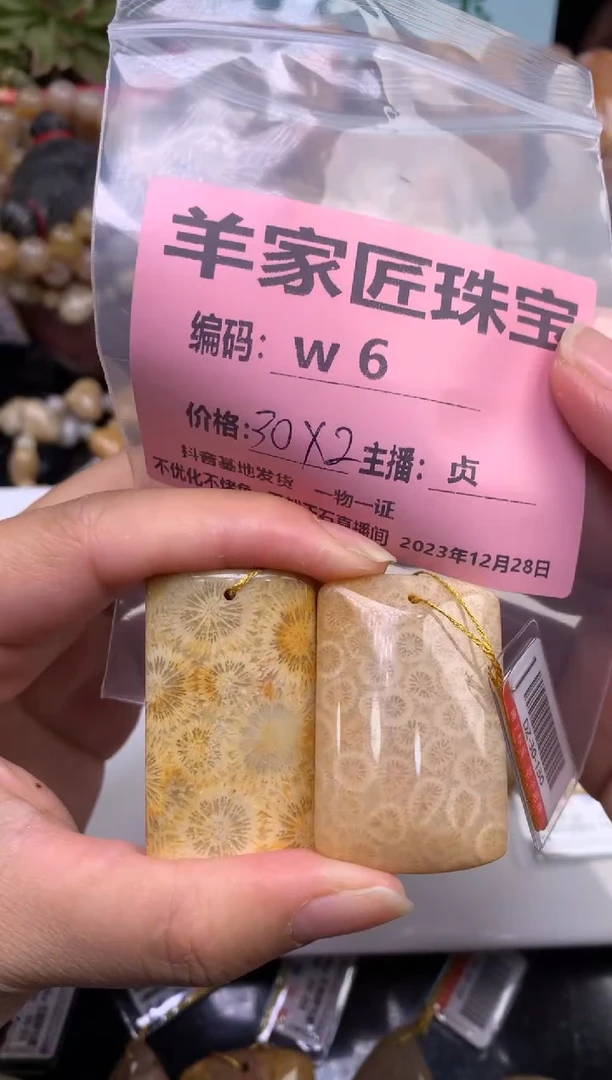 【闪购商品】硅化珊瑚（珊瑚玉）吊坠(不含链)未镶嵌w6
