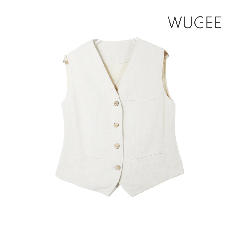 【WUGEE】女装小香风马甲气质时尚女士马夹无袖