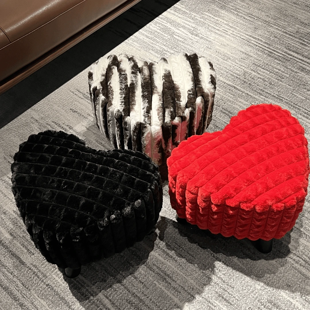 【丘比特夹心巧克力】美式轻奢时尚简约实木小凳子客厅换鞋凳