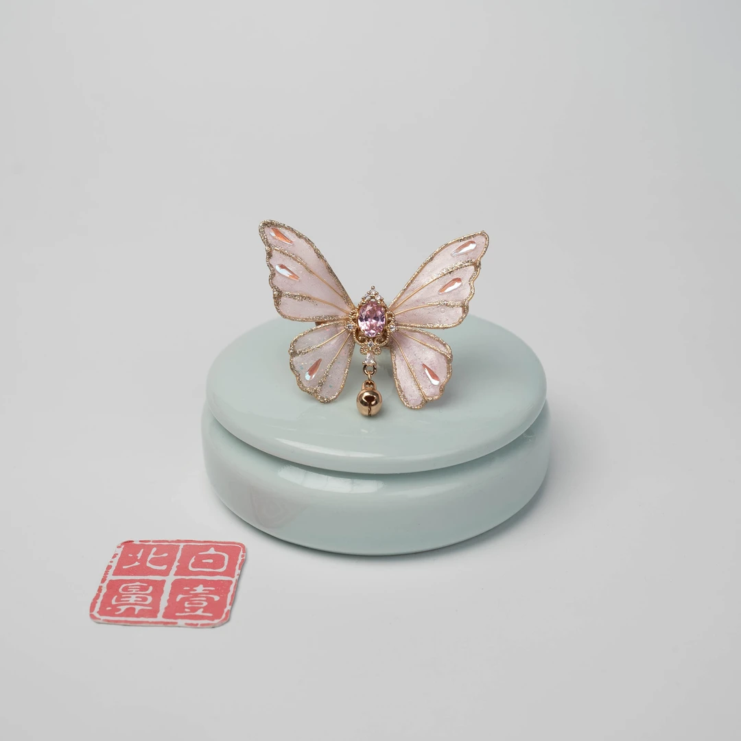 铜合金树脂戒指 白壹北鼻【造花液戒指】手工造花液