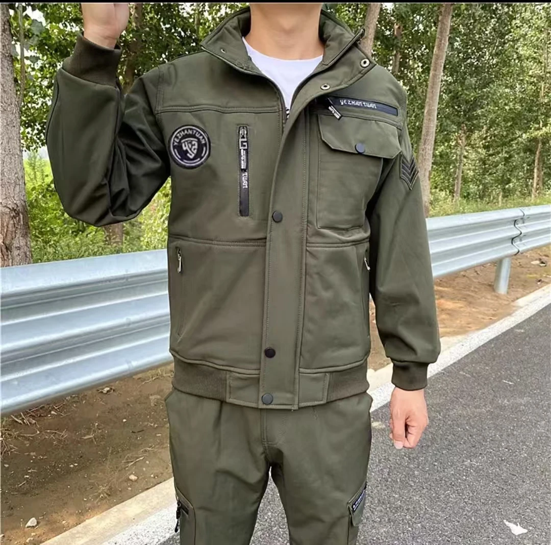 012冬季防风防水秋冬加绒款上衣加裤子户外男装耐磨保暖男女同款