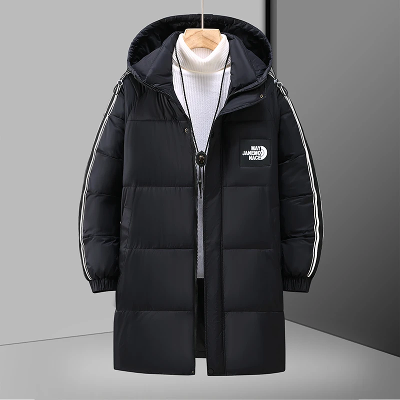 400斤特大码中长款加肥加大棉袄连帽冬季新款潮胖子加厚棉衣外套