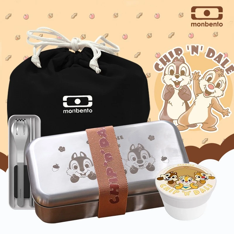 法国monbento不锈钢可微波炉饭盒上班族便当盒带饭户外野餐盒萌盒