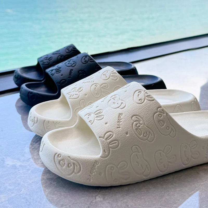 靓蒂芬新款情侣拖鞋女防滑居家厚底洗澡轻便可爱浴室夏季凉拖鞋男