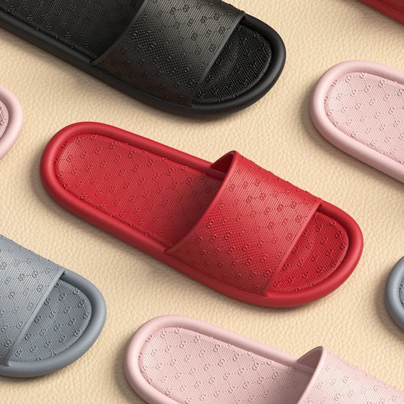 本命年大红色拖鞋女夏天居家用超轻便浴室内洗澡防滑舒适凉拖鞋男