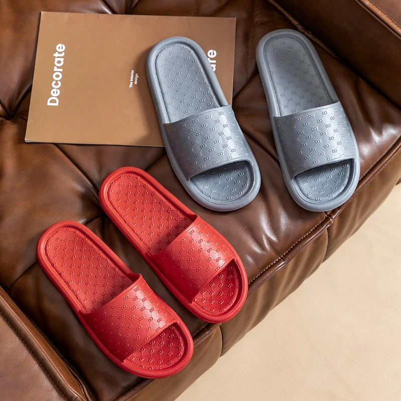 居家用轻薄拖鞋女夏天简约时尚浴室防滑洗澡透气速干情侣凉拖鞋男