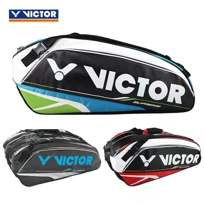 正品VICTOR威克多BR9302胜利大容量羽毛球包三层拍包双肩包9支装