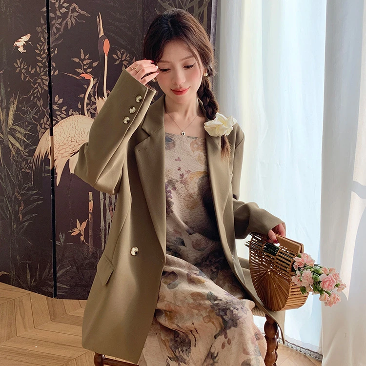 周周-五季家微胖女生穿搭春气质时髦花色吊带裙ZL42126