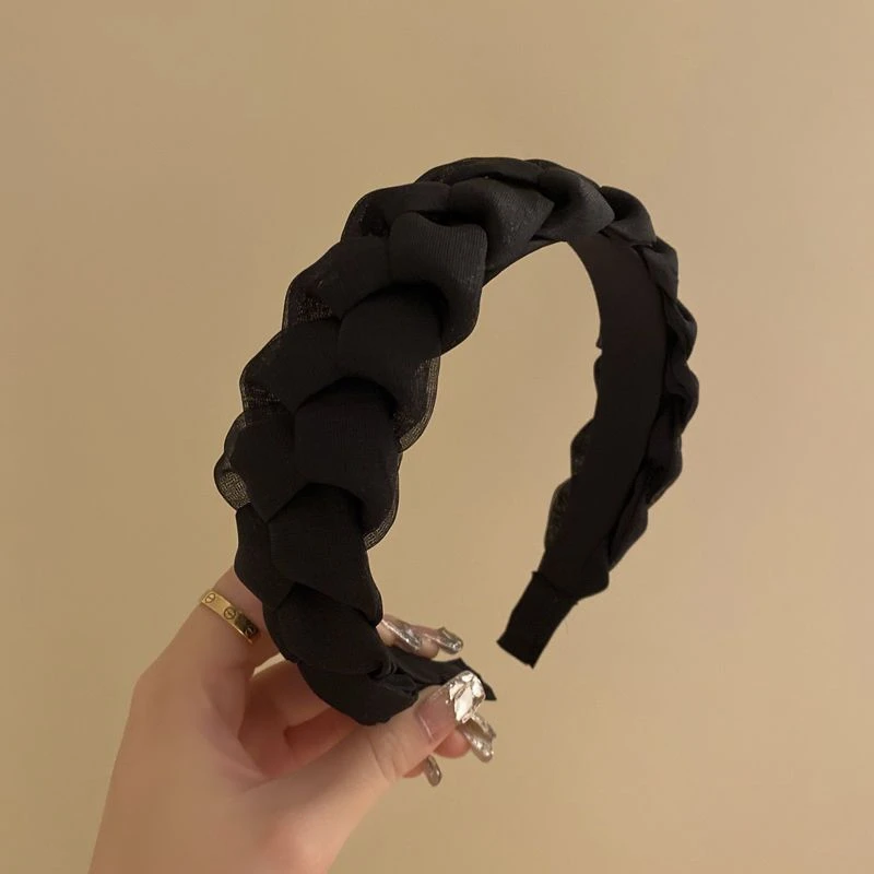 钟楚曦同款欧根纱宽边发箍女百搭外出发卡洗脸压发碎发头箍