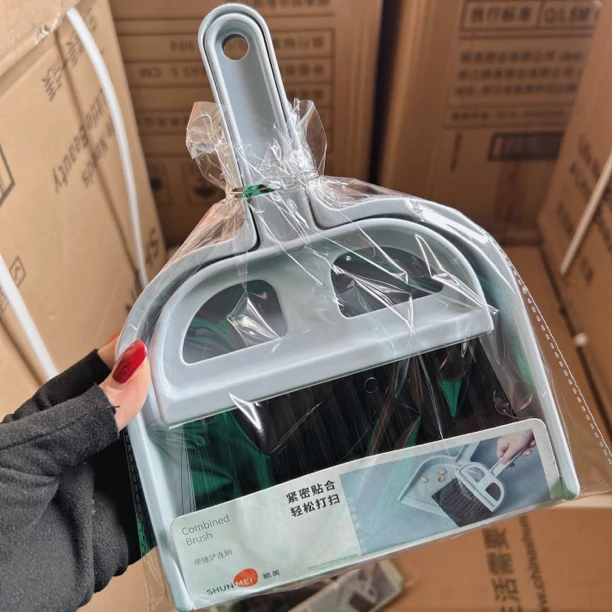 5298 顺美 桌面清洁扫日式手扫连垃圾铲子塑料小号扫把簸箕学生台