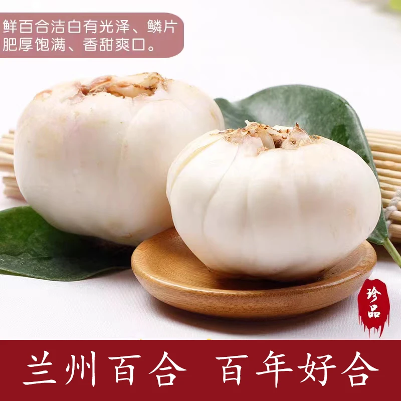 【能量助农】兰州鲜百合三头皇一斤装（3袋9颗） 真空包装
