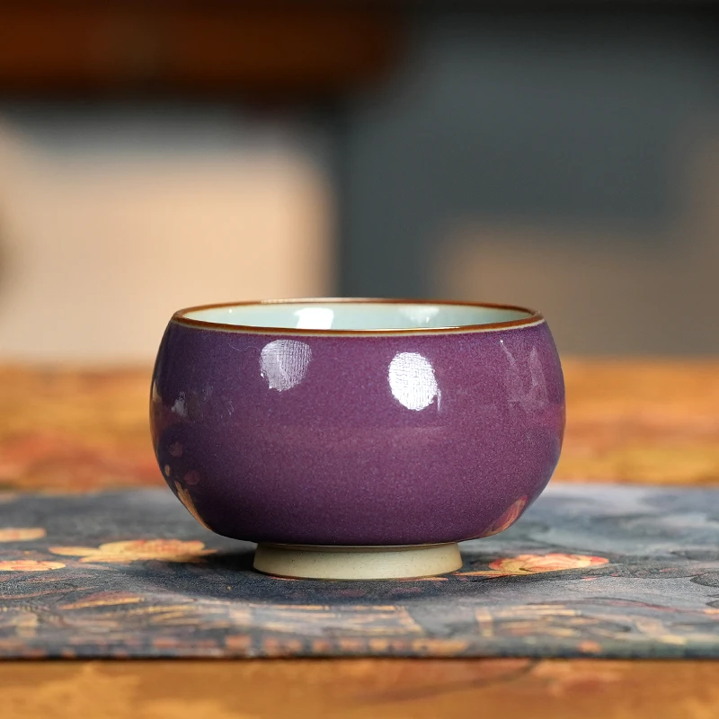 福利 中式钧瓷冰片开片禅定杯 主人杯 家用禅定杯 s110