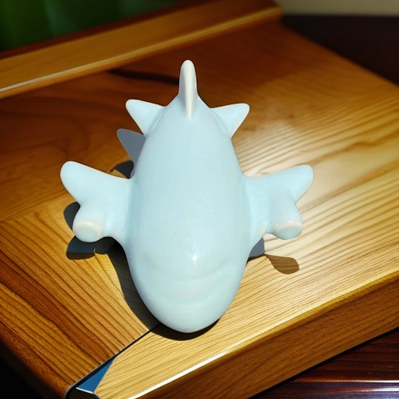 【念恩】汝瓷手工创意陶瓷摆件一飞冲天茶宠天青釉开片茶具个性茶宠