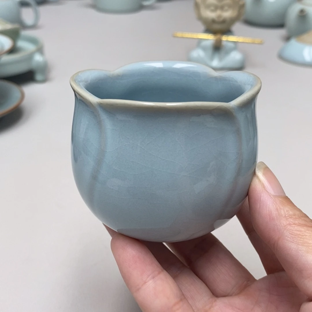 瓷支钉玫瑰杯带礼盒