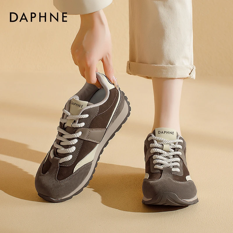 达芙妮复古阿甘鞋女2025爆款秋季小蛮腰德训鞋休闲超火百搭运动鞋
