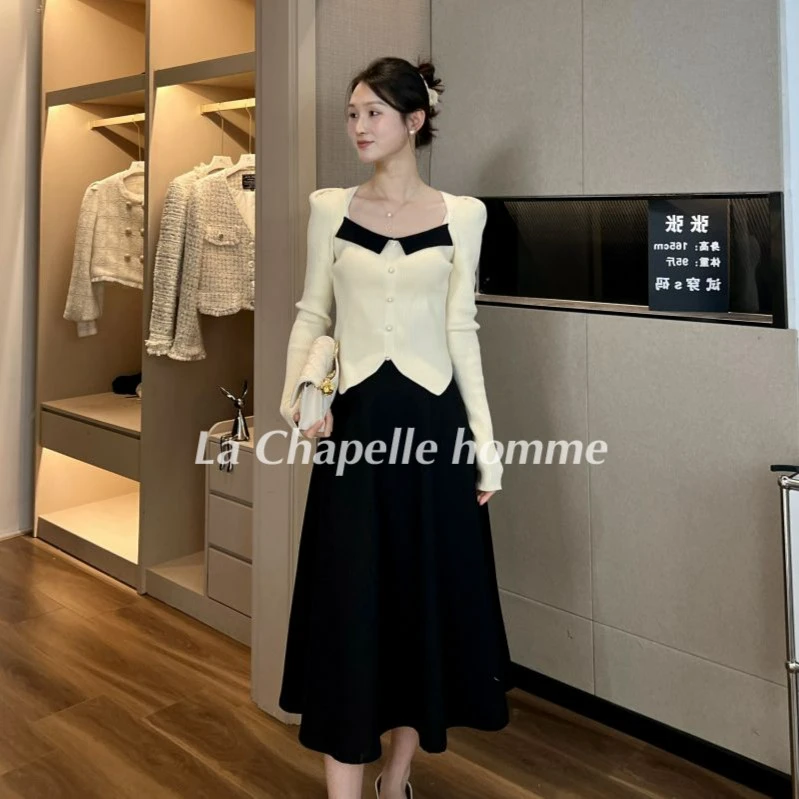 拉夏贝尔/2024年夏季清仓时尚百搭通勤风气质收腰半身裙 7807 WQC