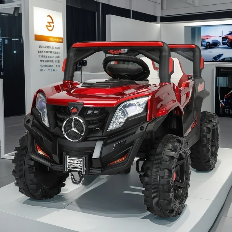 大号奔驰越野充电可载人电动车遥控1-6岁儿童生日礼物童车玩具